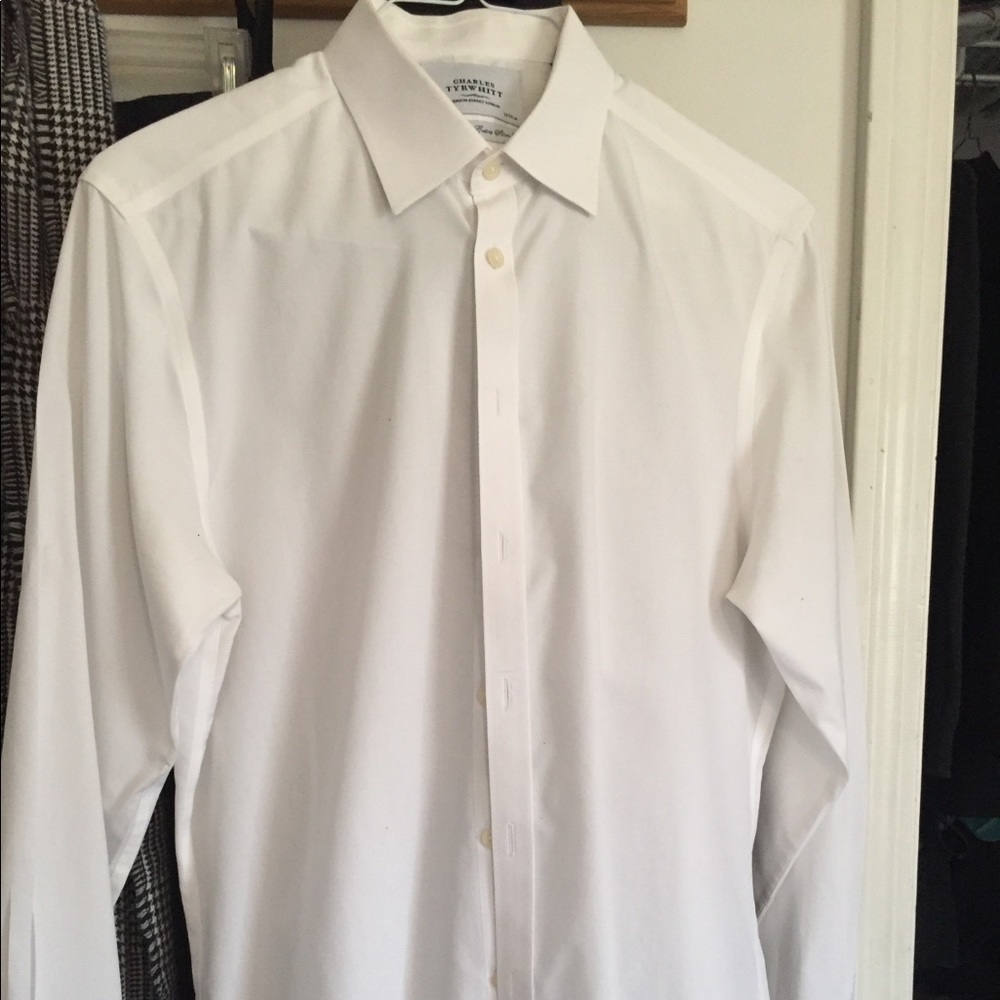 White Charles Tyrwhitt slim cut men’s shirt